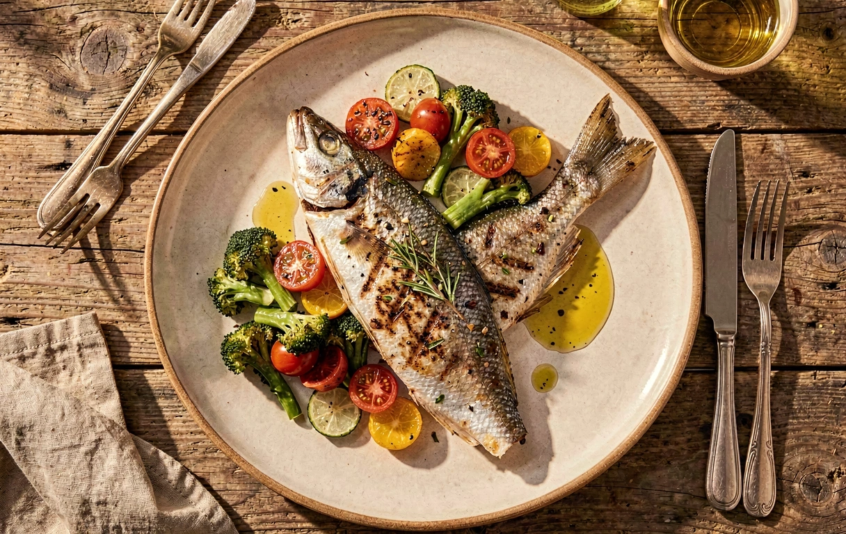 Refeição equilibrada mediterrânica